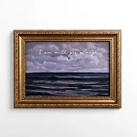 With You Always Gold Framed Wall Plaque