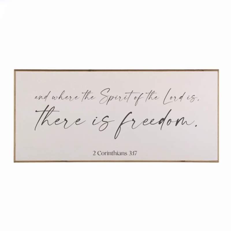 There Is Freedom Framed Wall Plaque