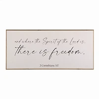 There Is Freedom Framed Wall Plaque