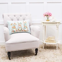 Blossom Bunny Trio Lumbar Pillow