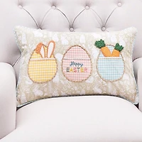 Easter Egg Trio Lumbar Pillow