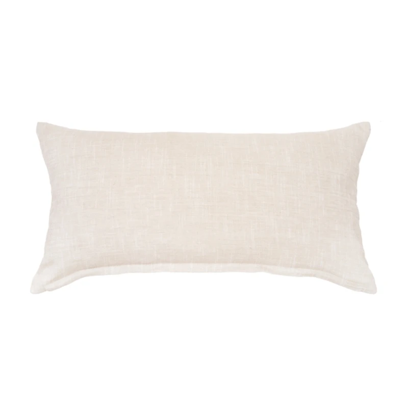 White Bunny Tails Lumbar Pillow