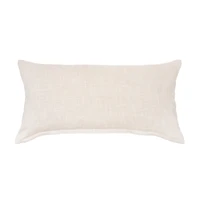 White Bunny Tails Lumbar Pillow