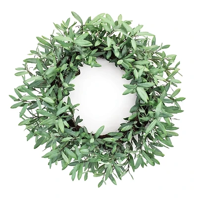 Green Olive Leaf Wreath