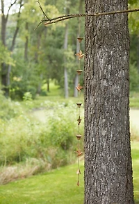 Copper Hummingbird Rain Chain