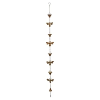 Copper Bumble Bee Rain Chain