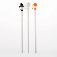 Halloween Straws with Toppers, Set of 3