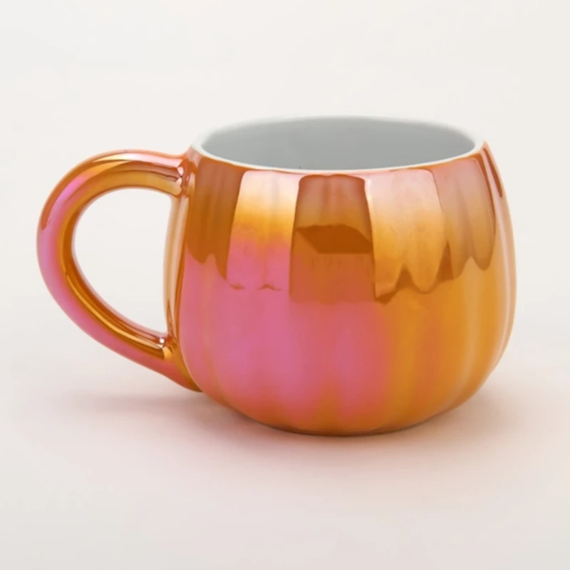 Iridescent Jack O Lantern Mug