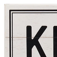 Keys White Wood Board Wall Hooks