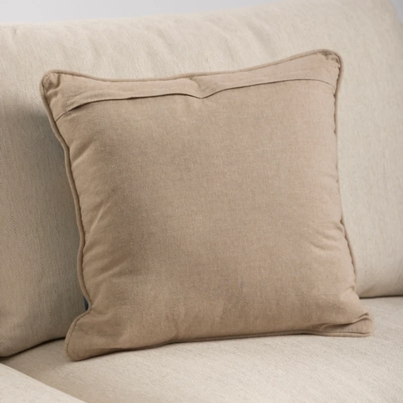 Blue Hello Fall Beaded Pillow