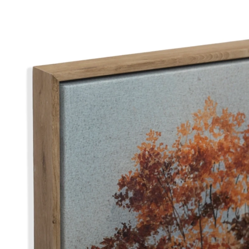 Autumn Farmhouse Scene Canvas Art Print