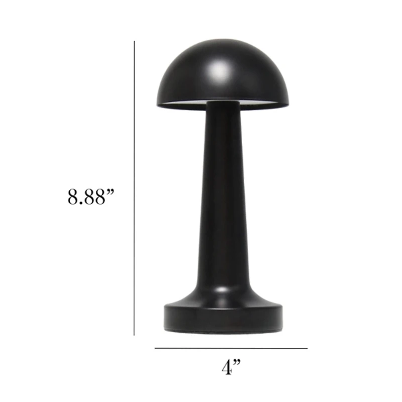 Metal Mushroom Mini Cordless Lamp