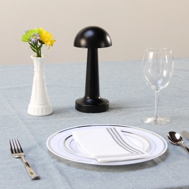 Metal Mushroom Mini Cordless Lamp