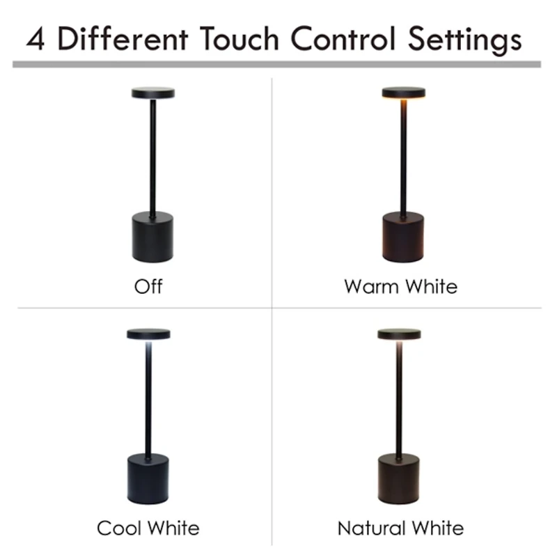 Metal Magic Disc Cordless Lamp