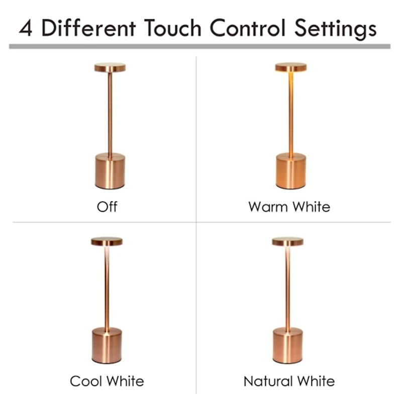 Metal Magic Disc Cordless Lamp