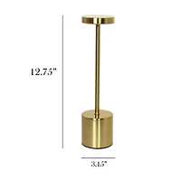 Gold Metal Magic Disc Cordless Lamp
