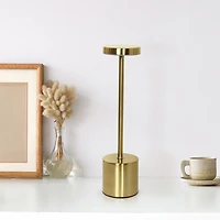 Gold Metal Magic Disc Cordless Lamp