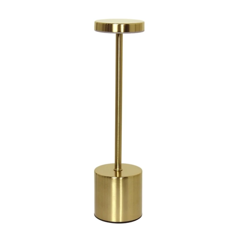 Gold Metal Magic Disc Cordless Lamp