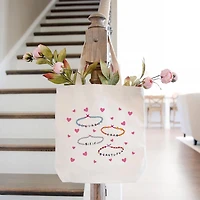 Friendship Bracelet Canvas Tote Bag