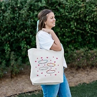 Friendship Bracelet Canvas Tote Bag
