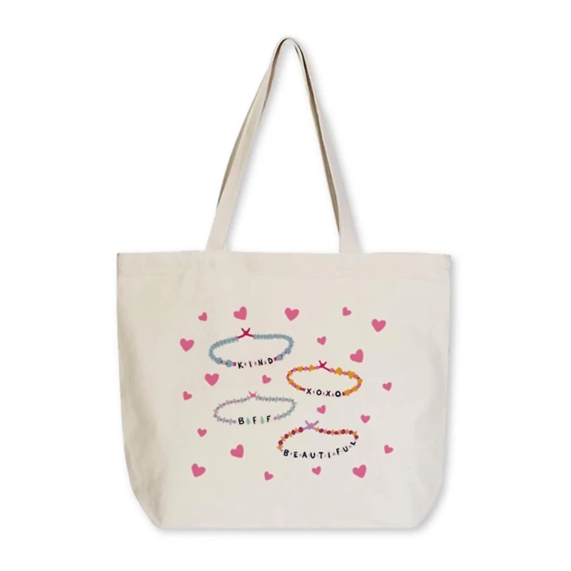 Friendship Bracelet Canvas Tote Bag