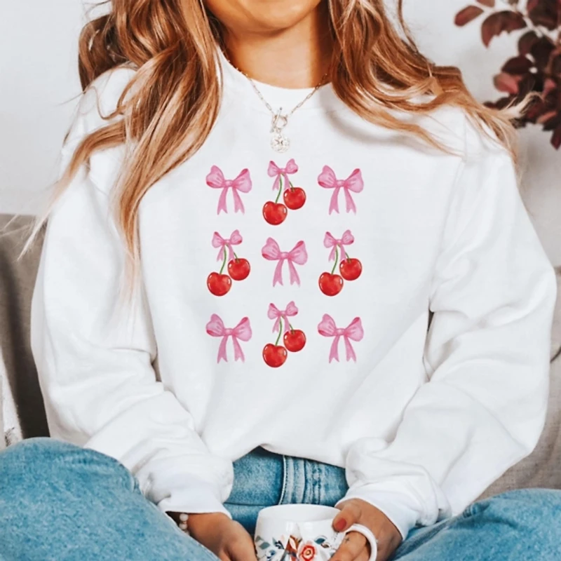 Cherries and Bows Sweatshirt