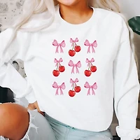 Cherries and Bows Sweatshirt