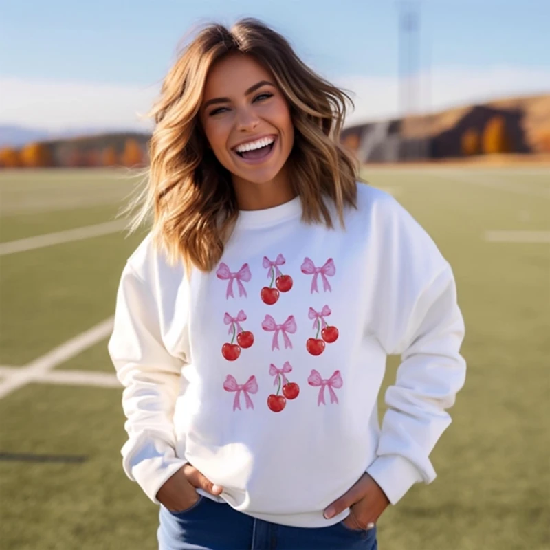 2X-Large Cherries and Bows Sweatshirt