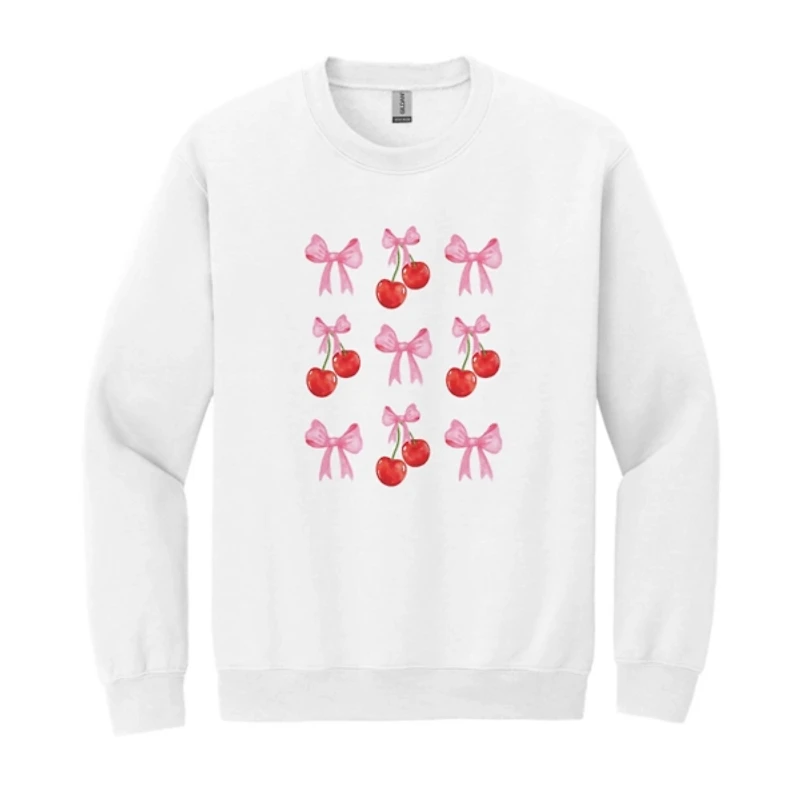 2X-Large Cherries and Bows Sweatshirt