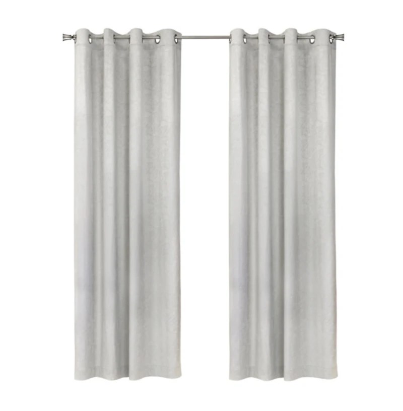 White Bristol Darkening Curtain Panel, 108 in.