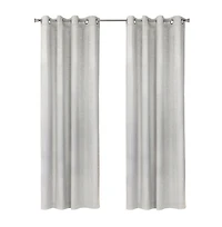White Bristol Darkening Curtain Panel, 108 in.