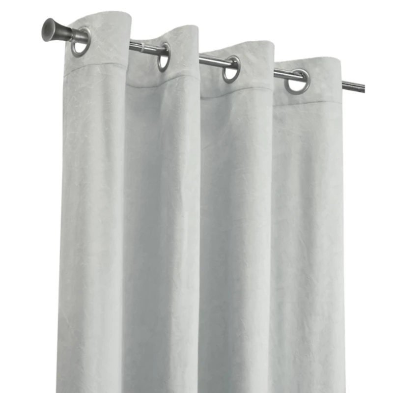 White Bristol Darkening Curtain Panel, 108 in.
