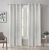 White Bristol Darkening Curtain Panel, 108 in.