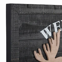 Welcome to the Woods Moose Wall Plaque