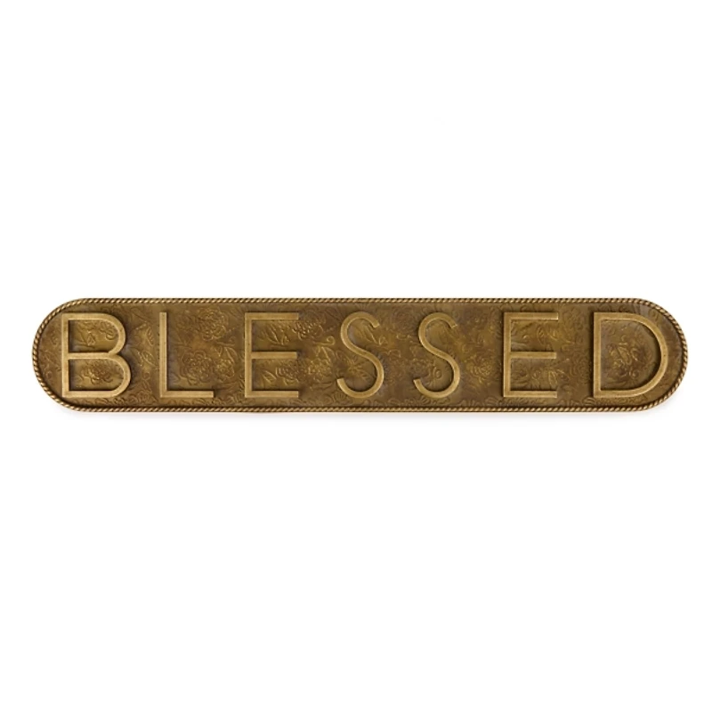 Antique Gold Blessed Wall Plaque