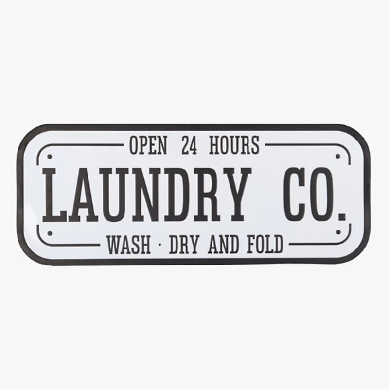 Laundry Co. Metal Wall Plaque
