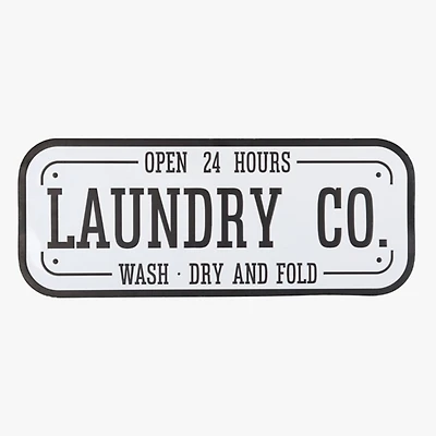 Laundry Co. Metal Wall Plaque