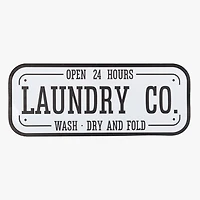 Laundry Co. Metal Wall Plaque