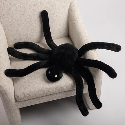 Black Spider Shaped Pillow