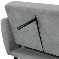 Gray Tufted Allen Convertible Sofa