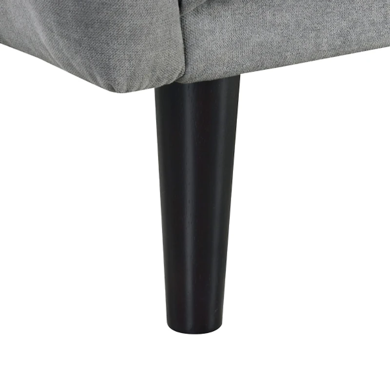 Gray Tufted Allen Convertible Sofa