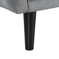 Gray Tufted Allen Convertible Sofa