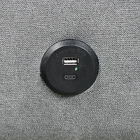 Gray Tufted Allen Convertible Sofa