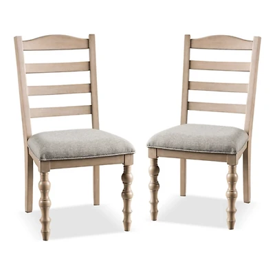 Whitewashed Wood Corrin Dining Chairs, Set of 2