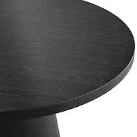 Black Wood Round Leanne Coffee Table