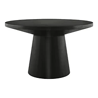 Black Wood Round Leanne Coffee Table