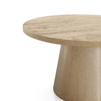 Oak Wood Round Leanne Coffee Table