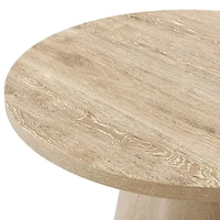 Oak Wood Round Leanne Coffee Table