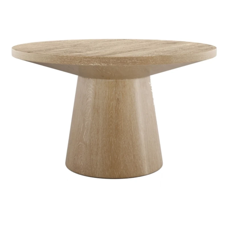 Oak Wood Round Leanne Coffee Table