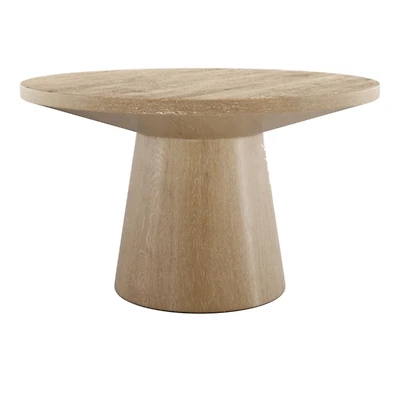 Oak Wood Round Leanne Coffee Table
